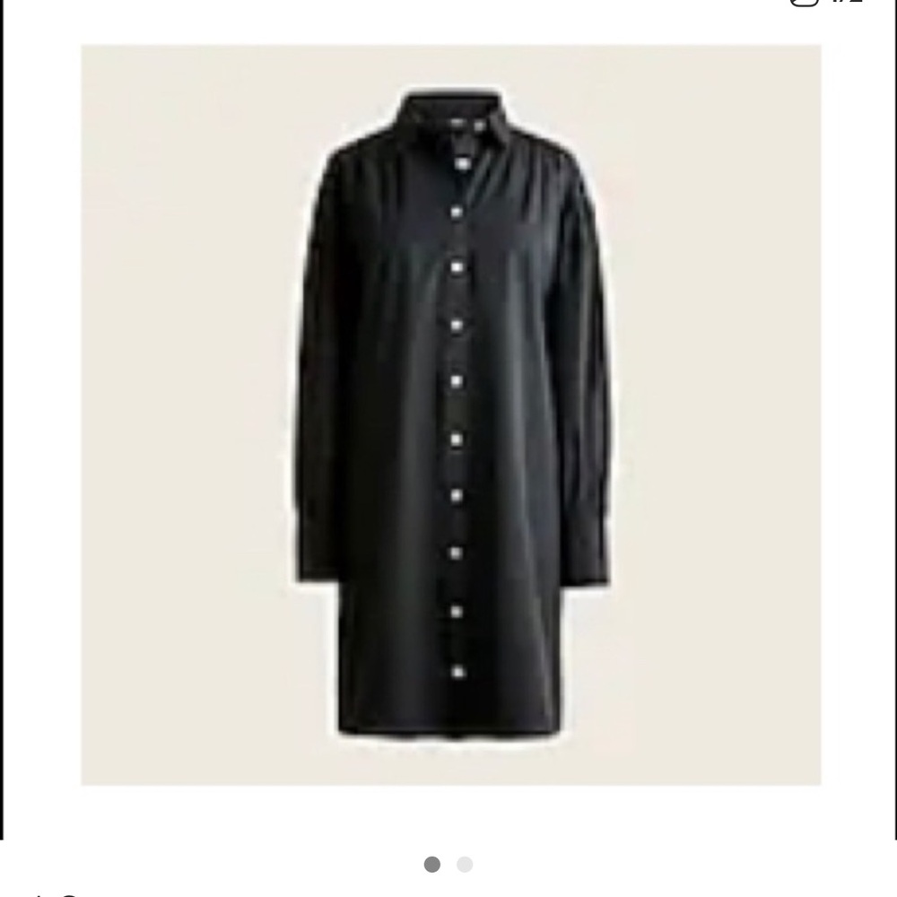 J. Crew Black Shirt Dress 🌹